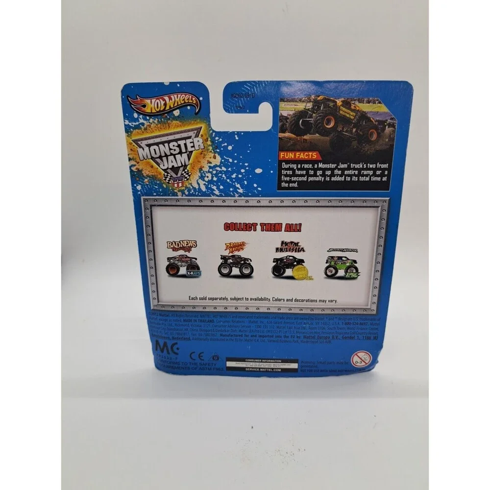 Dragon's Breath Monster Jam Truck (Hot Wheels)(Crushable Car)(2013)